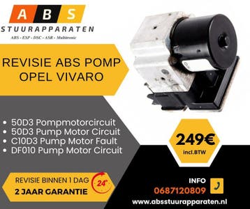 Revisie ABS pomp Opel Vivaro bj.2001-2014, Auto-onderdelen, Ophalen of Verzenden, Gereviseerd, Opel