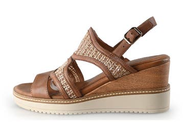 Tamaris Sandalen in maat 38 Cognac, Tamaris, Overige kleuren, Verzenden, Sandalen of Muiltjes