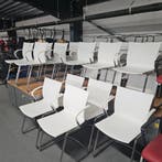 Ahrend 463 witte kunststof kantinestoel - sledeframe (alleen, Ophalen of Verzenden, Nieuw