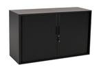 Lage roldeurkast zwart STOR 120x43x72,5, Huis en Inrichting, Ophalen of Verzenden, Nieuw