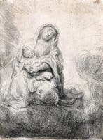 Rembrandt van Rijn (1606-1669), Madonna in de wolken (1641)