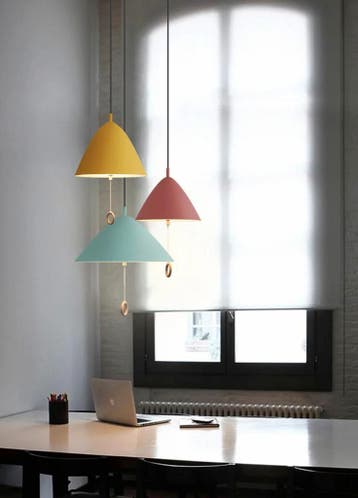 Deense Macaron Hanglamp – Moderne Plafondlamp met Schakelaar, Verzenden, Nieuw