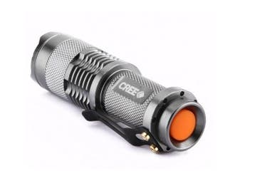 Torch LED 300 Lumens zaklamp mini silver 9.3 CM, Ophalen of Verzenden, Nieuw