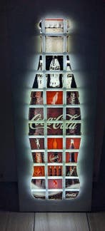 Coca-Cola - Coca-Cola reclamebord - Reclamebord met, Antiek en Kunst