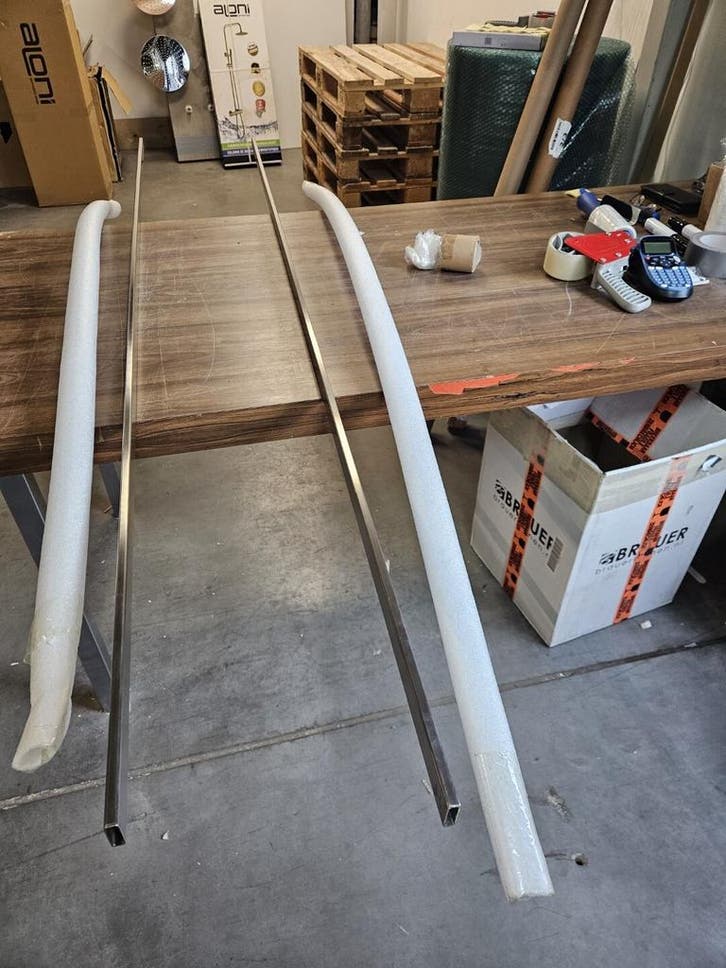 Stabilisatiestang Just Creating Max 200 cm excl Overige, Doe-het-zelf en Verbouw, Sanitair, Bad, Nieuw, Glas, Ophalen of Verzenden