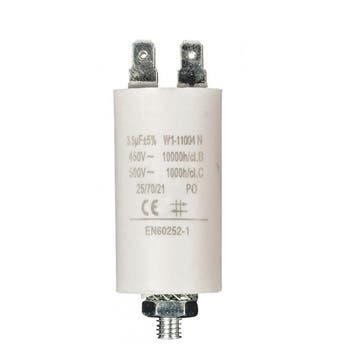 Condensator - Aanloop - 3.5 F (Max. 450V, Aarde), Verzenden, Nieuw