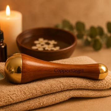 Dual Kansa Wand met koper voor het gezicht (2-in-1,, Ophalen of Verzenden, Nieuw