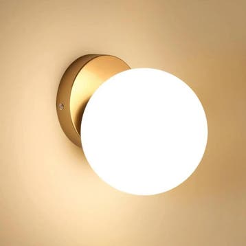 Moderne Wandlamp E27 Glazen Bol 15 cm, Huis en Inrichting, Lampen | Wandlampen, Verzenden, Nieuw