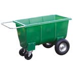 Halfpipe voerwagen 350 liter groen, Dieren en Toebehoren, Stalling en Weidegang