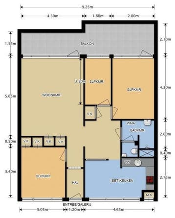 Te Huur 4 Kamer Appartement Arendshorst In Leiden, Huizen en Kamers, Huizen te huur, Direct bij eigenaar, Leiden, Appartement
