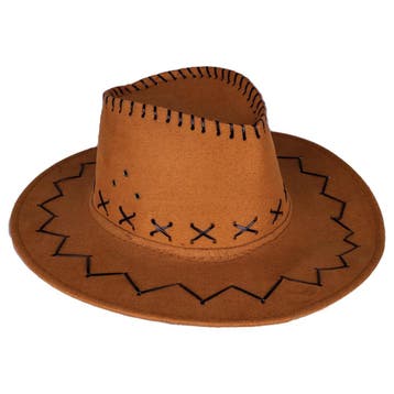 Suede cowboyhoed Lichtbruin, Ophalen of Verzenden, Nieuw