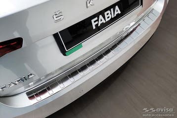 RVS Achterbumperprotector passend voor Skoda Fabia IV, Ophalen of Verzenden, Zo goed als nieuw