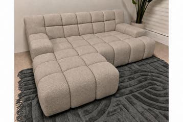 Loungebank Tiel - loungebanken - Taupe, Nieuw, 150 cm of meer, Stof, 250 tot 300 cm