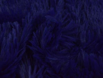 10 meter langharig bont - Donkerblauw - Pluche stoffen, Blauw, 120 cm of meer, Ophalen of Verzenden, Polyester
