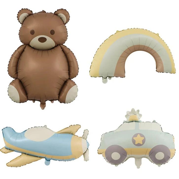 Grote Folie ballonnen set met beer,vliegtuig,regenboog,auto, Kinderen en Baby's, Kinderkamer | Inrichting en Decoratie, Overige typen