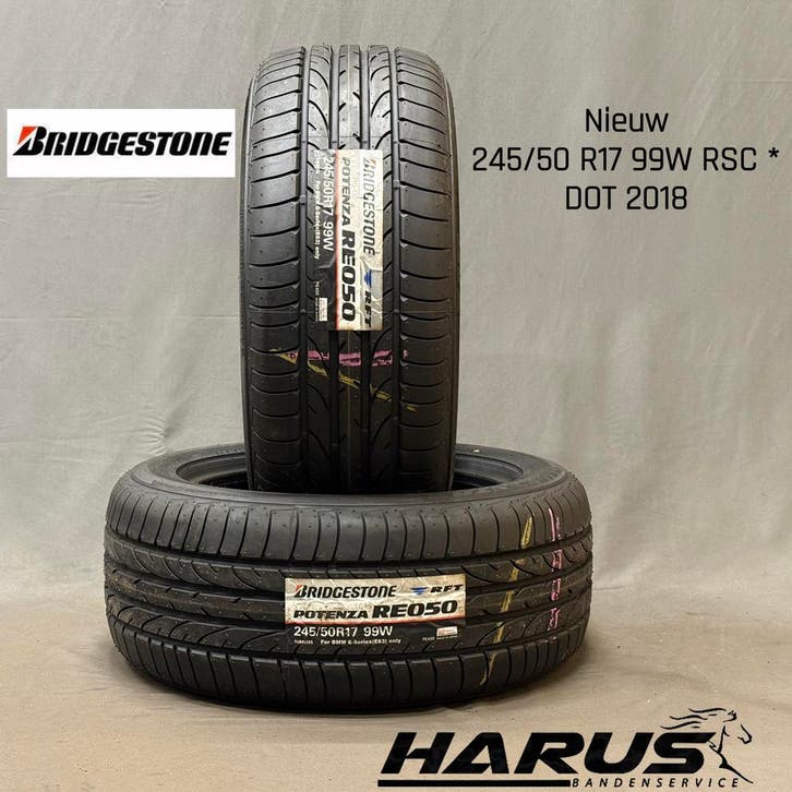 245/50/17 99W Bridgestone zomerbanden nieuw 2XGRATIS MONTAGE, Auto-onderdelen, Banden en Velgen, 17 inch, Erkend duurzaam, Zomerbanden