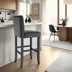 Barkruk van kunstleer - zwart, Set van 6, Huis en Inrichting, Barkrukken, Verzenden, Nieuw