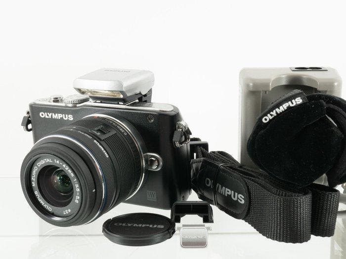 Olympus Pen Lite E-PL3 Black Body with M.Zuiko Digital, Audio, Tv en Foto, Fotocamera's Digitaal