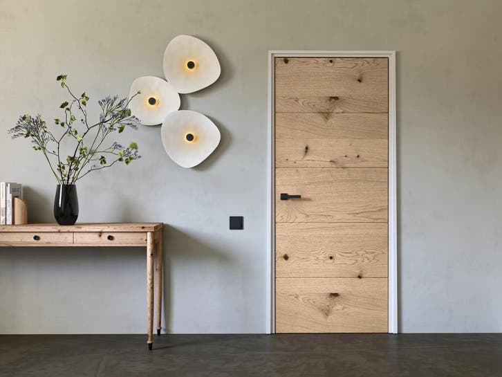 Eiken deur/ Eiken Barn Deur/ Eiken Schuifdeur/ Binnendeur, Doe-het-zelf en Verbouw, Deuren en Horren, Binnendeur, Nieuw, Hout