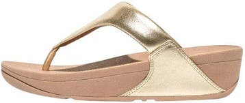 FitFlop Maat 41  Lulu Leather Toepost Dames Slippers - Metal, Verzenden, Nieuw