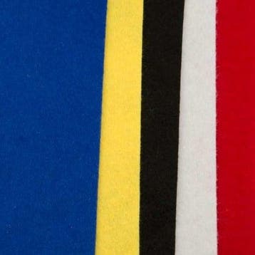 Viltlapjes multicolor kit 6 20x30 cm 1mm dik per pak 10, Ophalen of Verzenden, Nieuw