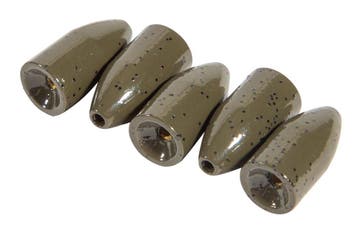 Ultimate Brass Bullet Weight Green Pumpkin 10.6 4pcs, Verzenden, Nieuw, Vislijn
