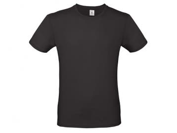 Heren American T-shirt - Ronde hals - Black, Verzenden