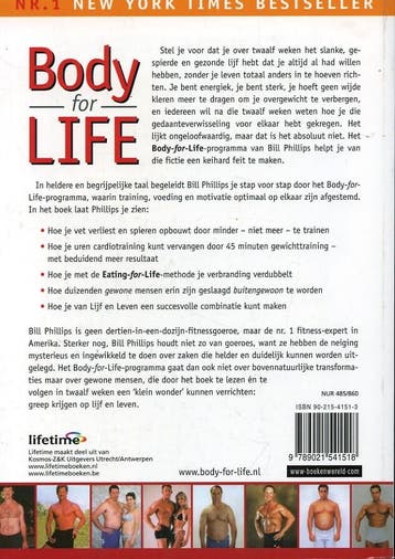 Body for life / Lifetime 9789021541518 B. Phillips, Boeken, Verzenden, Gelezen, B. Phillips