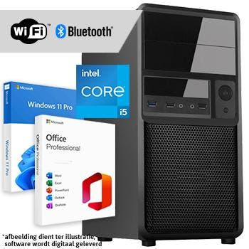 Core i5 compleet - WiFi + BT + Windows + Office 2024 (Word,, Computers en Software, Desktop Pc's