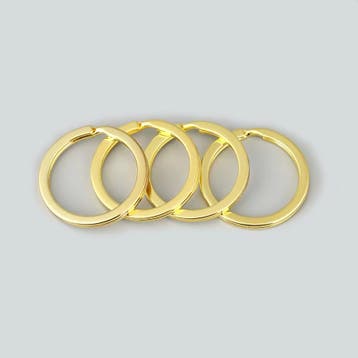 Metalen sleutelring (22-28 mm, kleur 5: gold), Ophalen of Verzenden, Nieuw