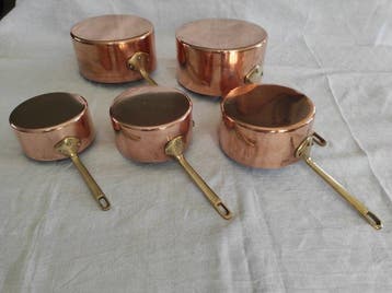 Les métaux ouvrés Vesoul - Kookpottenset (5) - Serie van 5