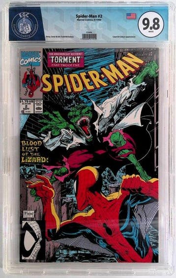 Spider-Man #2 - EGC 9.8 - 1 Graded comic - Eerste druk -, Boeken, Nieuw