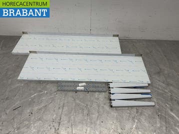 RVS Dubbel wandschap schap 140 x 40 cm Horeca, Ophalen of Verzenden, Nieuw zonder verpakking