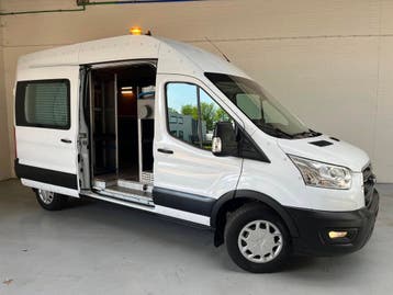 Ford Transit Servicewagen 350 2.0 TDCI 130PK euro6 L3H3 Tren, Stof, Gebruikt, Euro 6, Overige brandstoffen