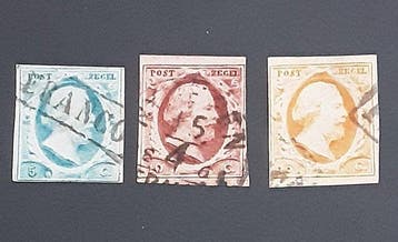 Nederland 1852/1935 - Mooie oude zegels waaronder willem 3, Postzegels en Munten, Gestempeld
