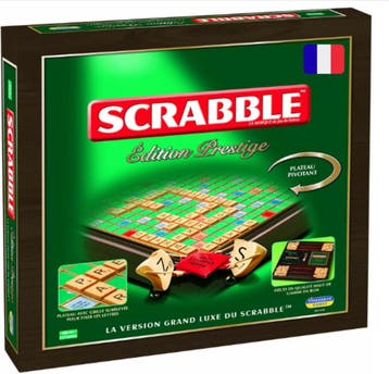 Houten Scrabble Set | 41% Korting | Luxe Uitvoering, Een of twee spelers, Ophalen of Verzenden, Zo goed als nieuw, Hasbro