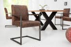 Moderne sledefauteuil BIG ASTON vintage bruin geborsteld, Huis en Inrichting, Stoelen, Ophalen of Verzenden, Nieuw