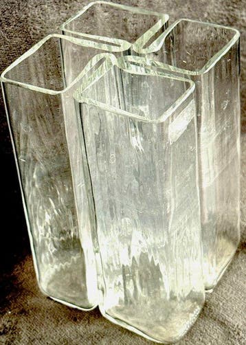 Murano - Alfredo Barbini - Vaas - Muranoglas - Glazen vaas -