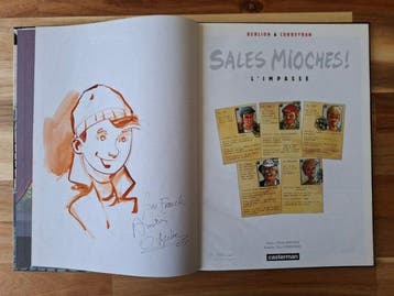 Sales Mioches ! T1 + dédicace - C - 1 Album - Herdruk - 2000, Nieuw