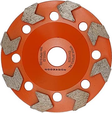 125mm 22.23mm Diamant Komslijpschijf Coating, Lijm, Asbest, Ophalen of Verzenden, Nieuw