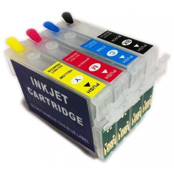 Geschikt Epson Hervulbare 502XL inktpatronen met ARC chip, Nieuw, Cartridge, Inktmedia