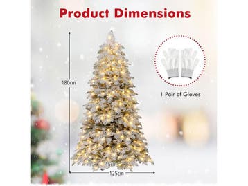 Coast Kunstkerstboom 180 cm - Besneeuwd met 260 LED Lampjes, Verzenden, Nieuw