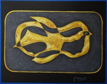 Georges Braque (1882-1963) - Loiseau doré