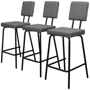 3x Barstool Option Bar By Frederik Roijé For Puik Design -, Ophalen of Verzenden, Zo goed als nieuw, Leer, 90 cm of meer