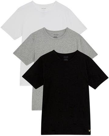 2dekans | Lyle & Scott Basic Lounge Shirt Heren (3-pack) -, Kleding | Heren, Ophalen of Verzenden, Zo goed als nieuw, Maat 48/50 (M)