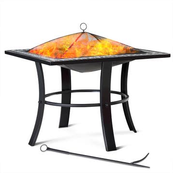 Vuurkorf Runedak Mozaïek 76x76cm (Barbecue-Vuurkorf), Verzenden, Nieuw