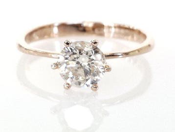 Zonder minimumprijs - Verlovingsring - 14 karaat Roségoud -, Sieraden, Tassen en Uiterlijk