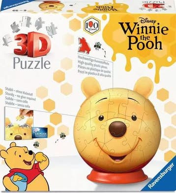 Winnie Pooh With Ears - 3D Puzzel (77 stukjes) |, Verzenden, Nieuw