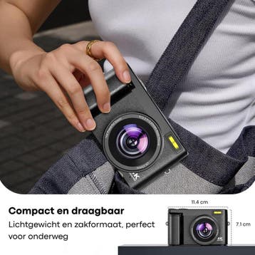 Vizual Digitale Camera - 48MP - 4K 30FPS - incl. 32gb SD, Ophalen of Verzenden, Zo goed als nieuw