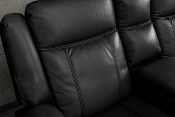 Cinema fauteuil HOLLYWOOD 5-zits kunstleer zwart - 47590, Ophalen of Verzenden, Nieuw